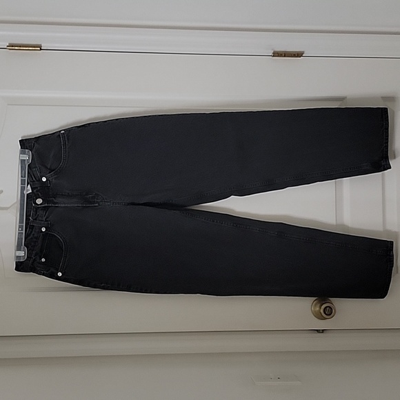 &Denim Size 6 Washed Black 90's Baggy Jeans Ultra High Waist, Gently Used Cond. - Picture 10 of 13